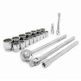 12-point Standard SAE Mechanics Tool Set, 3/4 in Dr, 7/8 in to 2 in Opening, 21-Pc 192-CTK21SAEN