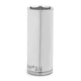 6 Point Deep SAE Sockets, 3/8 in Dr, 1/2 in Opening 192-CDDS27N