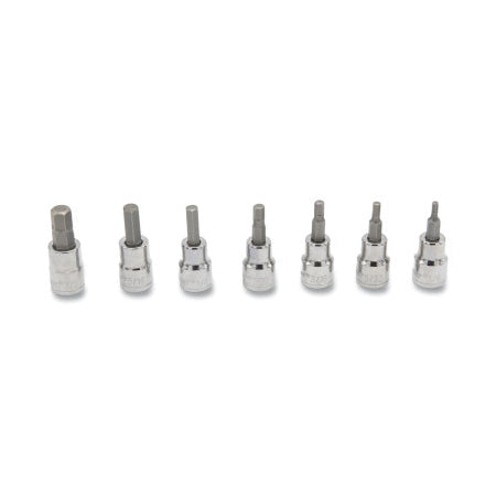 7 Pc. Hex Bit SAE Socket Set, 3/8 in Dr 192-CBSS0N