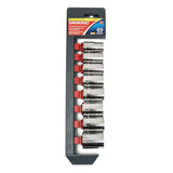 8 Piece 1/2 in Drive Standard Socket Sets, 12 Point, 1/2 in to 15/16 in, SAE 192-CSAS0N