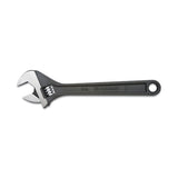 Black Oxide Adjustable Wrench, Polished Face, 8 in Overall L, 1.125 in Opening, SAE/Metric 181-AT28BK