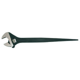 Adjustable Construction Wrench, 10-5/8 in L, 1-1/8 in Opening, Black Oxide 181-AT210SPUD