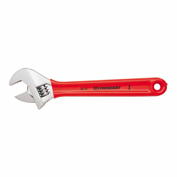 Cushion Grip Adjustable Wrenches, 12 in Long, 1 1/2 in Opening, Chrome, Carded 181-AC212CVS