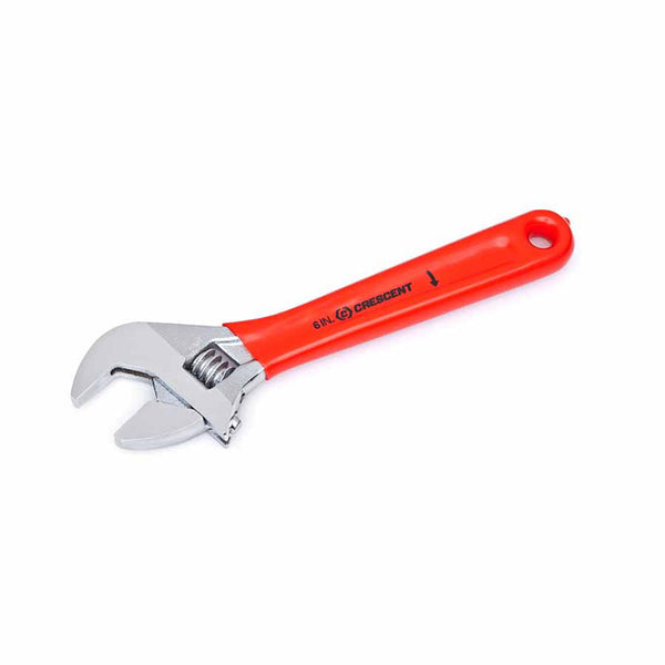 Cushion Grip Adjustable Wrenches, 6" Long, 15/16" Opening, Chrome, Cushion Grip 181-AC26CVS