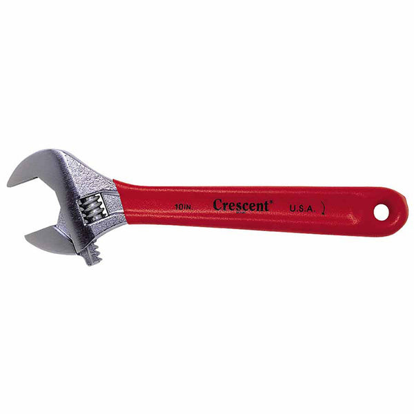 Cushion Grip Adjustable Wrenches, 8 in Long, 1 1/8 in Opening, Chrm, Cshon Grip 181-AC28CVS