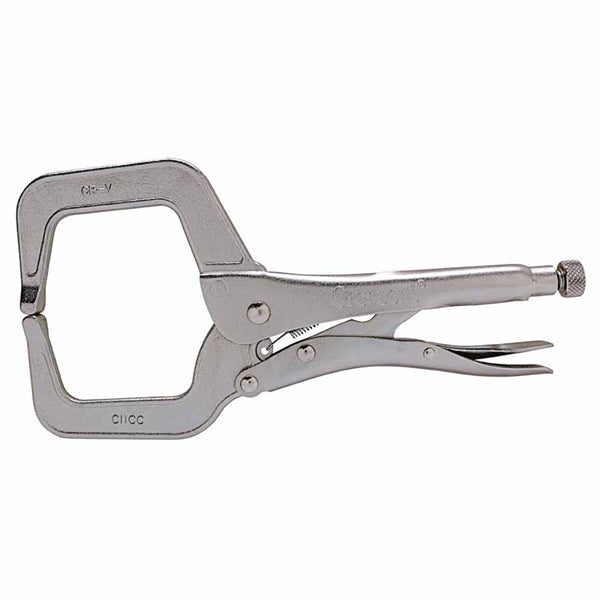 Locking C-Clamp, Regular Tips, Locking Grip, 11 in Long 181-C11CCVN