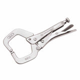 Locking C-Clamp, Locking Grip Handle, 6 in L, Silver 181-C6CCSVN