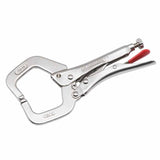Locking C-Clamp, Locking Grip Handle, 6 in L, Silver 181-C6CCVN