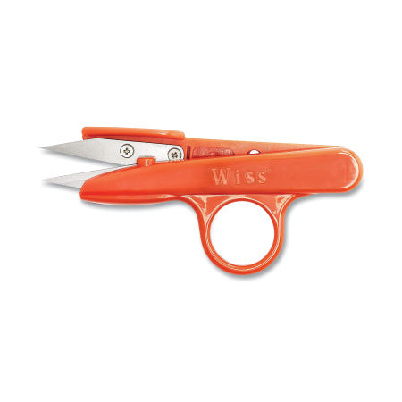 Thread Quick-Clip Snips, 1 in Cut L, Straight Cut, Single-Ring Handle, Fabric-Thread 186-1570BN