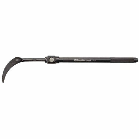 Indexing Pry Bar, Round Stock, 5.5 L Blade, Grooved Head Profile, Extendable, 21 in to 33 in 329-82220