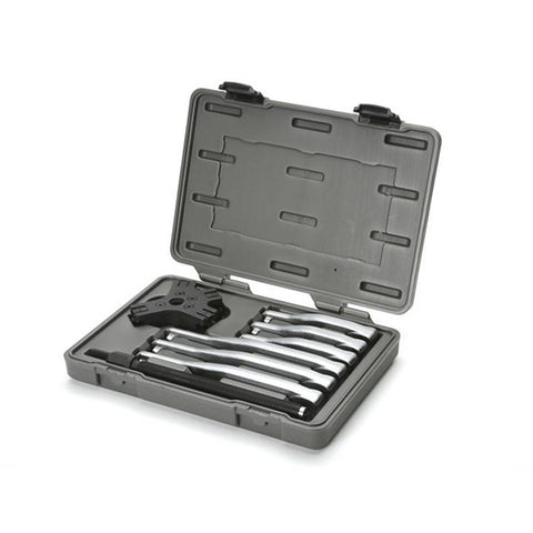 Ratcheting Leg Pullers, Short/Long Leg, 5 in - 7-1/2 in Spread, Steel 329-3628D