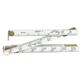 Doyle Log Scale Rulers, 4 ft, Wood, 6 Scales 182-TT524N