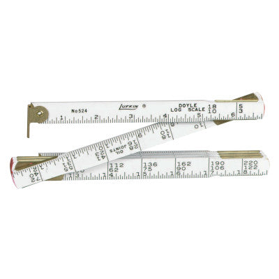 Doyle Log Scale Rulers, 4 ft, Wood, 6 Scales 182-TT524N