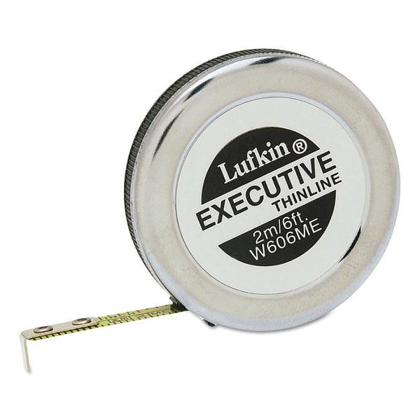 Executive Thinline Measuring Tapes, 1/4 in x 8 ft 182-W608