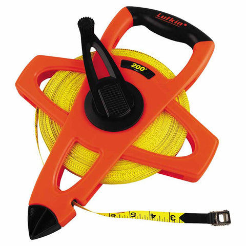 Hi-Viz Orange Reel Fiberglass Tape, 1/2 in x 200 ft, SAE, Orange 182-FE200