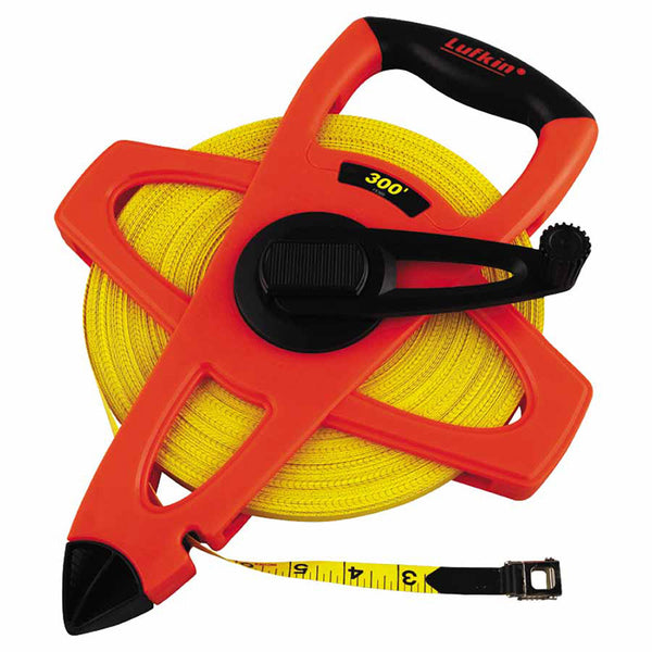Hi-Viz Orange Reel Fiberglass Tape, 1/2 in x 300 ft , SAE, Orange 182-FE300