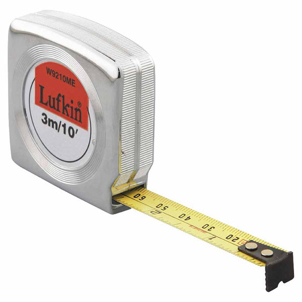 Mezurall Measuring Tapes, 1/2 in x 10 ft, Inch/Metric 182-W9210ME