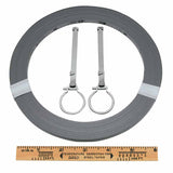 Peerless Surveying Tapes, 1/4 in x 200 ft, Inch/Engineers, Chrome, Open Reel 182-C1278DN