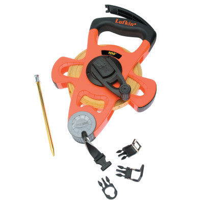 Pro Series Fiberglass Tape Measures, 3/4 in x 100 ft 182-PSFE100
