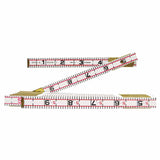 Red End Engineer's Scale Folding Wood Rule, 6 ft L, Wood, SAE 182-1066DN
