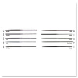 Swiss Pattern Rectangular Needle Files, 6 1/4 in, Straight 183-37982