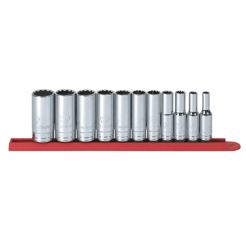 11 Piece Surface Drive Socket Sets, 3/8 in, 12 Point 329-80563