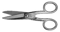 Double Notched Electrician's Scissors, 5 1/4 in, Vinyl Pouch 186-175E5V