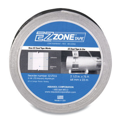 Ez Zone Tapes, Silver, 2.5 in x 75 ft x 3 mil 047-EZ-ZT2.5