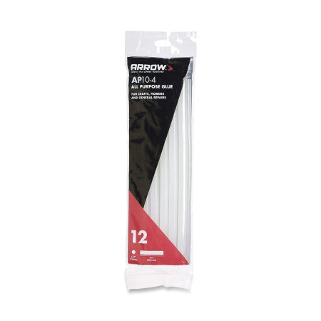 All Purpose Glue Sticks, 1/2 in dia x 10 in L, 12 Ea/Bag 091-AP10-4