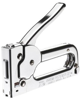 Professional Light Duty Staple Gun, Chrome, 100 Cartride Capacity 091-JT21CM