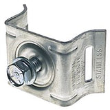 Brack-It Single-Bolt Flared Leg Mounting Bracket, 5/16 in-18 x 3/4 in W, Stainless Steel, Includes Washers and SS Bolt 080-D02189