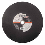Cutting Wheel, 14 in dia, 3/32 in Thick, 1 in Arbor, 36 Grit, Alum Oxide 903-14321
