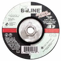 Depressed Center Grinding Wheel, 5 in dia, 1/4 in Thick, 5/8 in-11 Arbor, 24 Grit, Aluminum Oxide 903-547T
