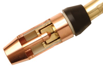 Centerfire MIG Contact Tip, 0.045 in Wire, T Series, Non-Threaded/Tapered Base 360-T-045