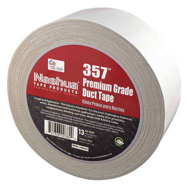 Premium Duct Tapes, White, 2 in x 60 yd x 13 mil 573-1086150