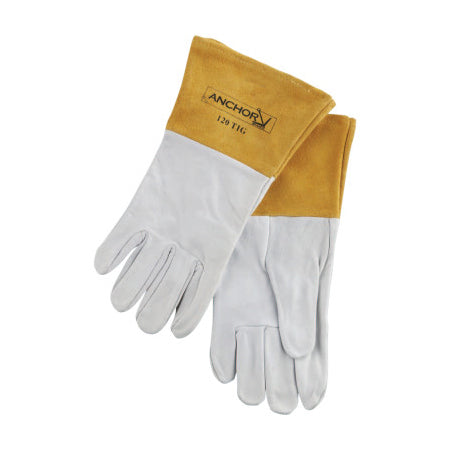 120-TIG Capeskin Welding Gloves, Small, White/Tan, 4 in Gauntlet, Unlined 902-120TIG-S