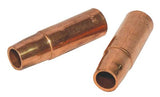 MIG Gun Nozzle, 1/8 in Recess, 5/8 in Bore, Tweco Style 23, Self-Insulated, Copper 900-23-62