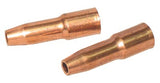 MIG Gun Nozzle, 1/8 in Recess, 3/8 in Bore, Tweco Style 23, Self-Insulated, Copper 900-23-37