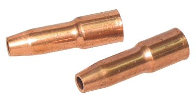 MIG Gun Nozzle, 1/8 in Recess, 3/8 in Bore, Tweco Style 23, Self-Insulated, Copper 900-23-37