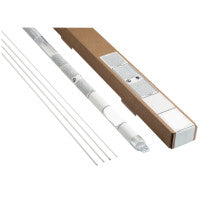 A5.8 Low Fuming Bronze Filler Metal, 1/8 in, Flux Coated, 1 lb Tube 900-BRZFLX18X36X1