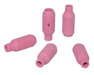 Alumina Nozzle TIG Cup, 1/4 in, Size 4, For Torch 17, 18, 26, Standard 900-10N50