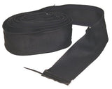 Cable Cover with Zipper, 3 in W, 22 ft L, Medium Size, Black Nylon 900-WC-3-22