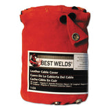 Cable Cover with Snaps, 20 ft x 4 in, Large, Leather 900-2048CC