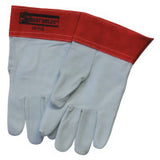 10-TIG Capeskin Welding Gloves, Medium, White/Red 902-10TIG-M