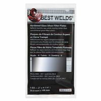 Glass Silver Mirror Filter Plate, Silver/9, 2 in x 4.25 in, Glass 901-932-115-9