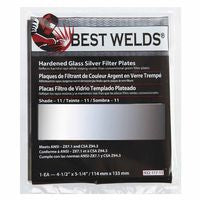 Glass Silver Mirror Filter Plate, Silver/11, 4.5 in x 5.25 in, Glass 901-932-117-11