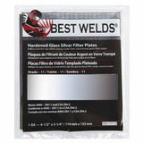 Glass Silver Mirror Filter Plate, Silver/11, 4.5 in x 5.25 in, Glass 901-932-117-11