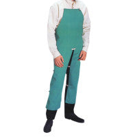 Cotton Sateen Split Leg Bib Apron, 24 in x 42 in, Visual Green 902-CA-302-S
