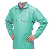 FR Cotton Sateen Cape Sleeves, Snaps, Large, Visual Green 902-CA-650-L-SNAPS