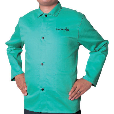 Flame Retardant (FR) Cotton Sateen Jacket, 4X-Large, Visual Green 902-CA-1200-4XL